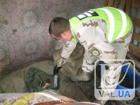 У жителя Черниговского района обнаружили «схрон» с гранатой и патронами. ФОТО