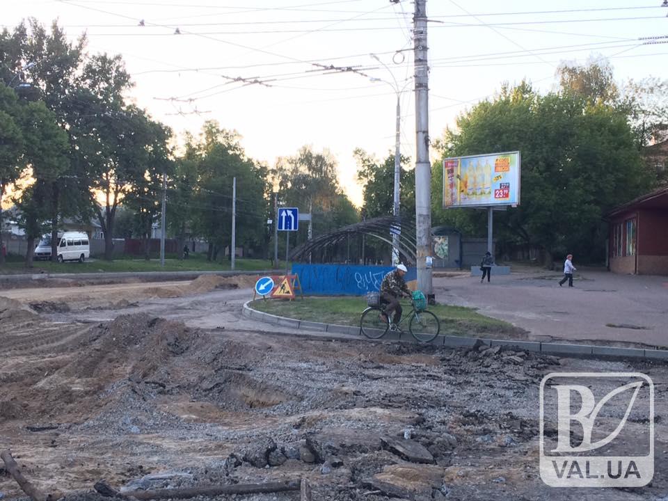 Перекриття проспекту Миру у Чернігові продовжать до 15 червня
