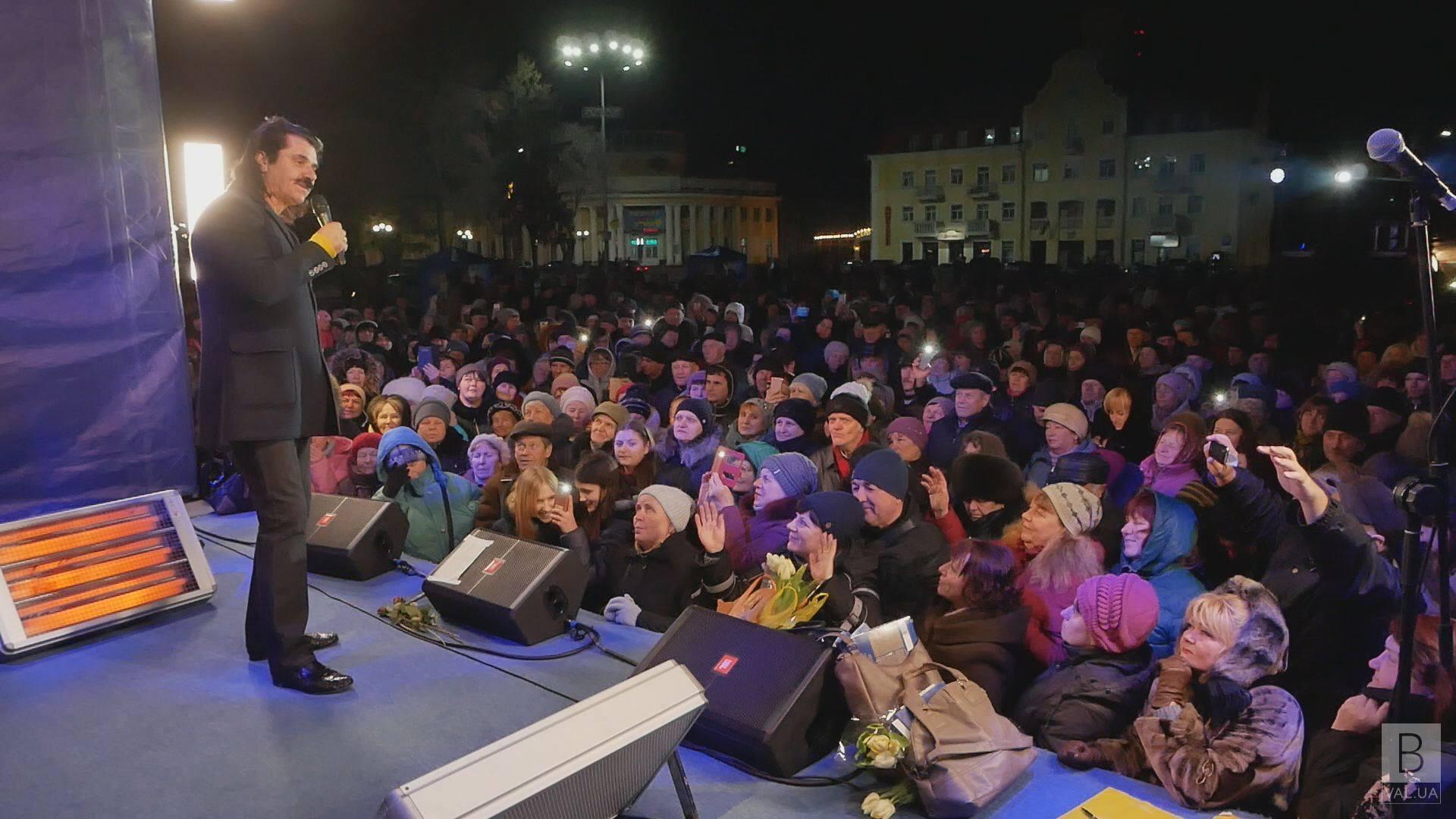 Чернігів активно підтримав всеукраїнський тур «Вірю в Україну» ВІДЕО