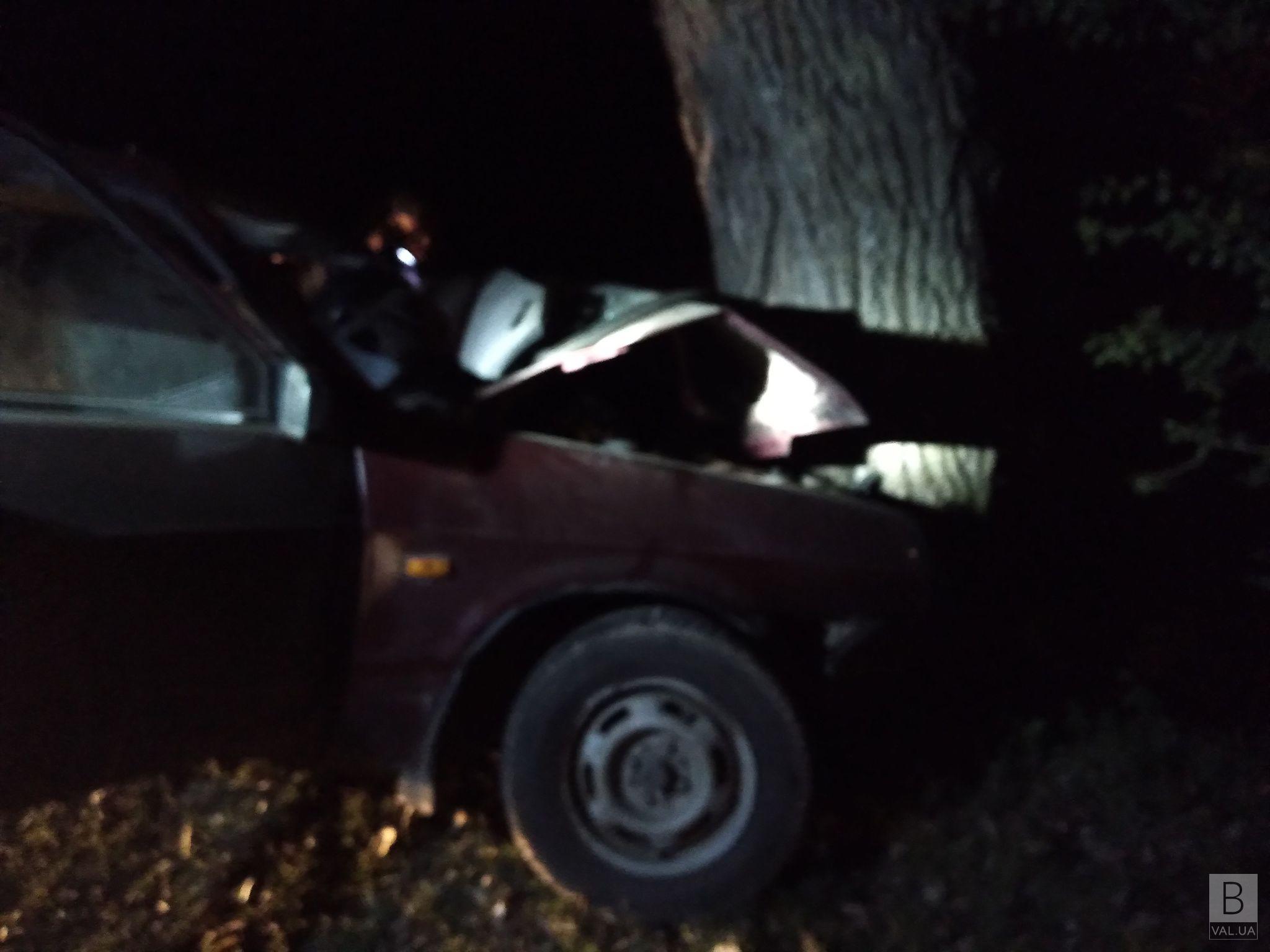 Смертельна ДТП на Чернігівщині: водій на «дев'ятці» врізався у дерево. ФОТО