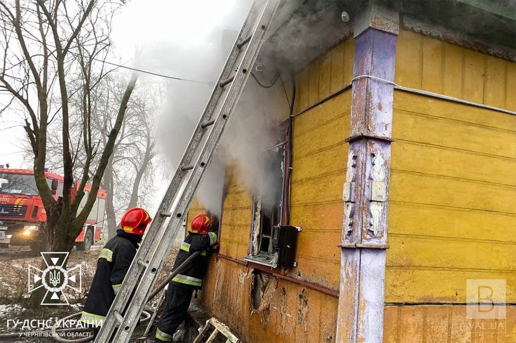 У Ніжинському районі під час пожежі загинув 63-річний чоловік. ФОТО