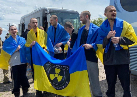 Обмін полоненими: в Україну повернулися 14 нацгвардійців з ЧАЕС, які родом з Чернігівщини